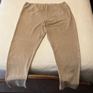 Bagatelle Beige Suede-Style Pants